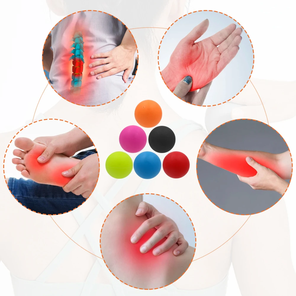 TPE Lacrosse Ball Fitness Relieve Gym Trigger Point Massage Ball Training Fascia Hockey Muscle Relaxation Acupoint ball