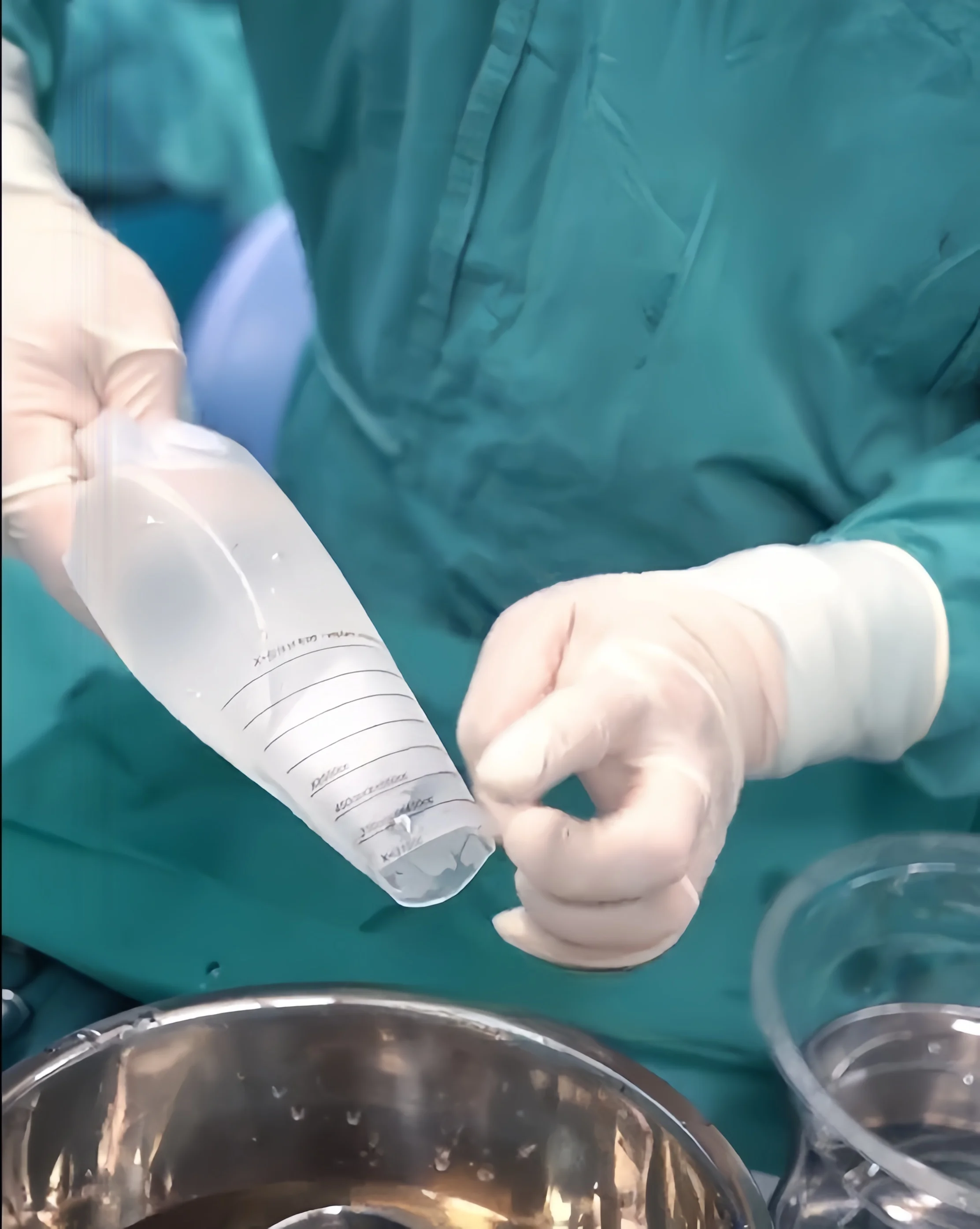 단일 사용 EO 멸균 세레간스 깔때기, 젤 유방 임플란트, 수술 유방 확대