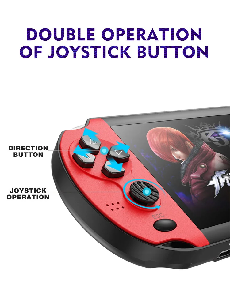 X1 / x9 / X12 handheld game console PSP nostalgic GBA / NES handheld game console 5-inch large screen handheld
