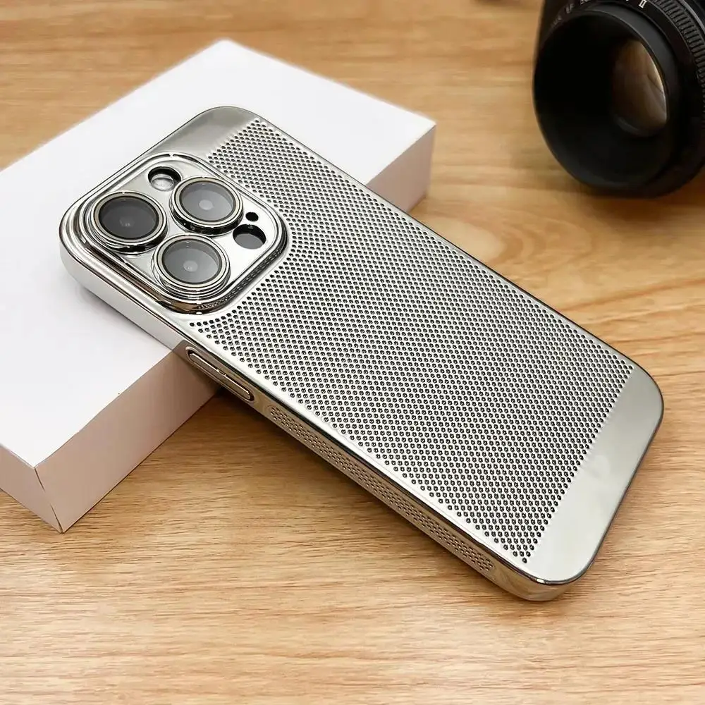 Slim Metal Cooling Case with Lens Protection and Breathable Mesh Design