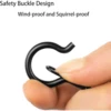 10/20/40 Pack Q-shaped Nail Hook Hooks Screw Christmas Light Hooks for Outdoor String Lights, Security Buckle Design, Easy to Release Falling Bonsai Hooks with Security Buckles, Used for Christmas String Lights with Hexagonal Slotting Wrench 3