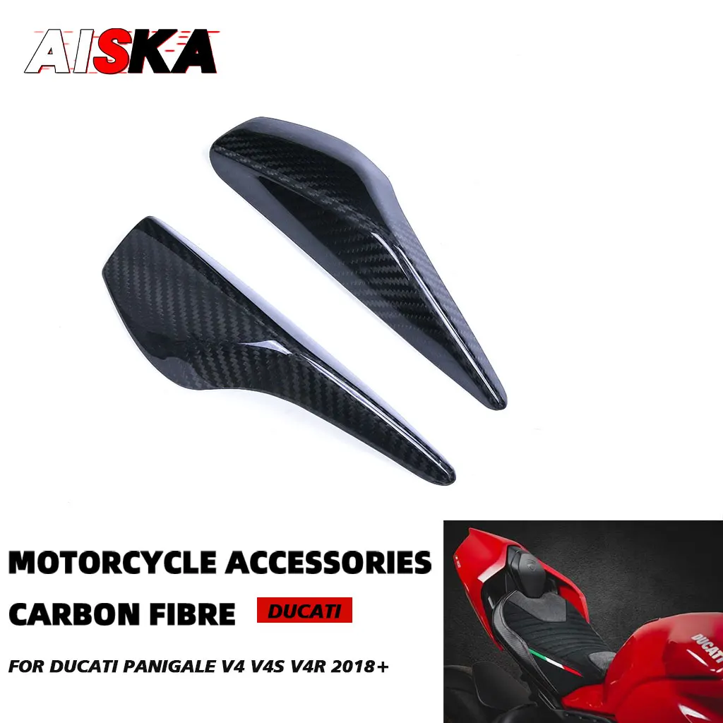 

For DUCATI Panigale V4 V4S V4R 2018 - 2021 3K Real Carbon Fiber Rear Tail Seat Cover Side Panel Motorcycle Accessories 2019 2020