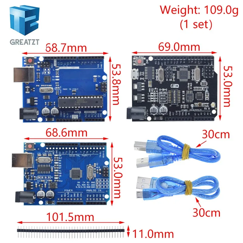 Uno R3 REV3 ATmega328 16U2 CH340 Mini USB CH340G MEGA328P