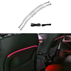 2x 64 Colors Seat Back LED Ambient Light Backrest Lamp For Benz C200 C300 E200 E350 E450 W205 GLC300 X253 1.5L 2.0L