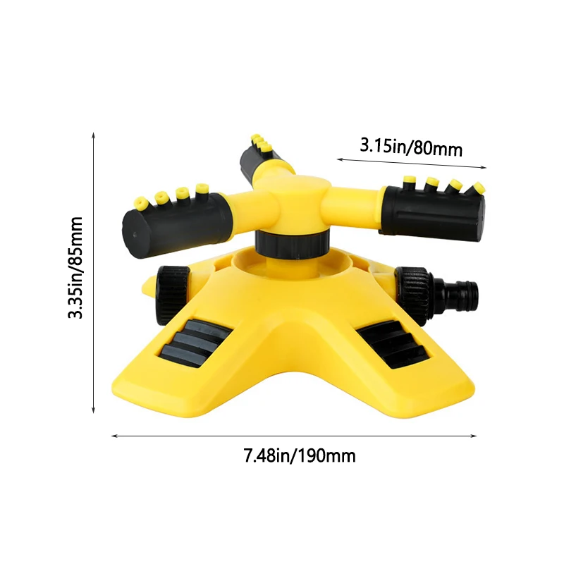 Adjustable 360 Degree Automatic Rotating Garden Sprinkler Large Area Coverage Lawn Sprinklers For Plant Irrigation Garden Sprinkler
