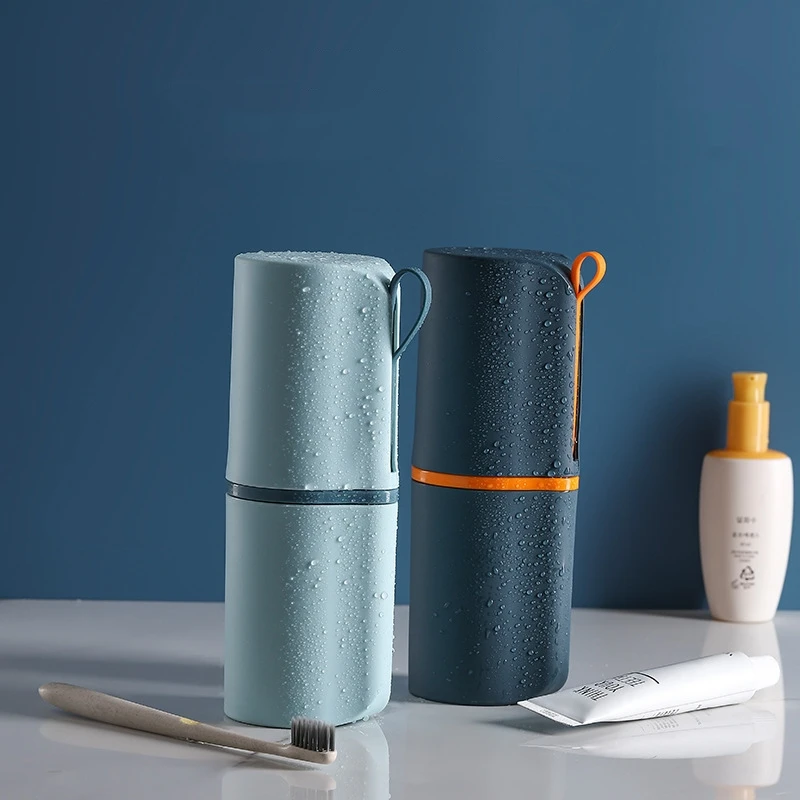 

Дорожная портативная чашка для зубной щетки Зубная паста Органайзер для зубных щеток Домашний креативный ящик для хранения Чашка для мытья рта Аксессуары для ванной комнаты