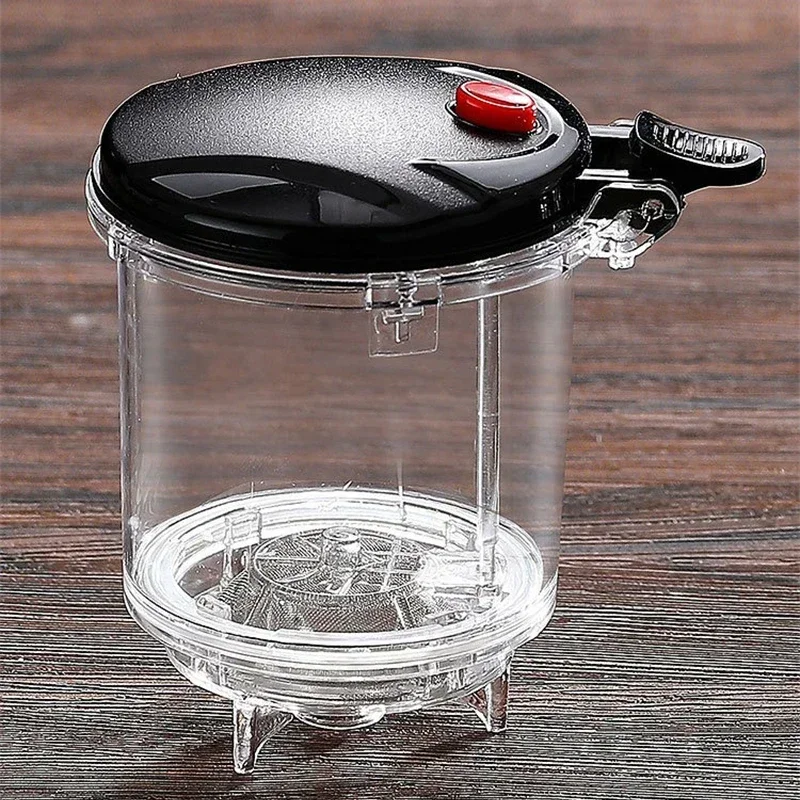 Durable Glass Tea Kettle with One Button Filter