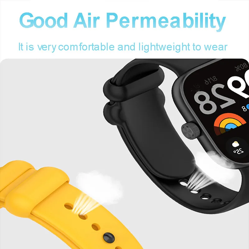 Silicone Sports Band with Soft Case Protector - Replacement Watchband Accessories