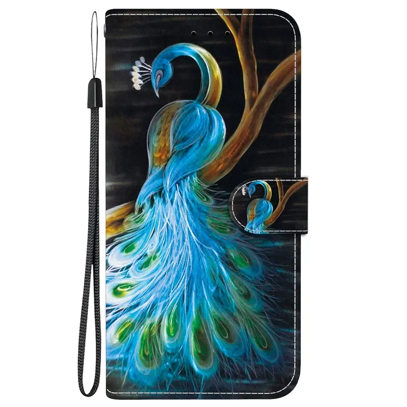 Leather Flip Wallet Case with Magnetic Stand and Cute 3D Design
