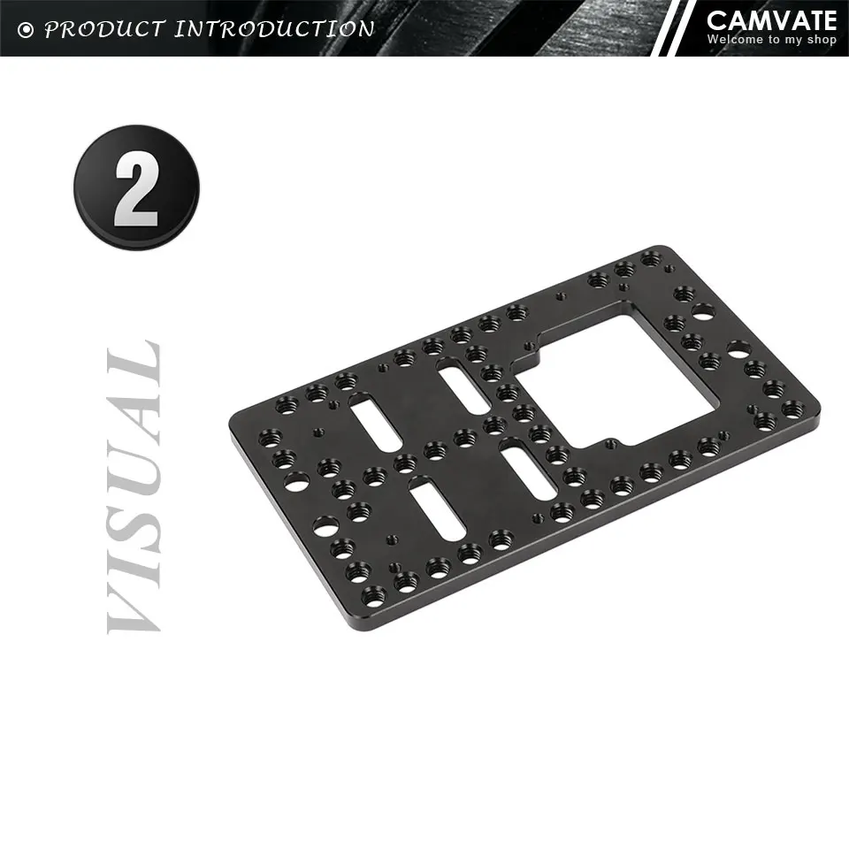 Cheese Plate Battery Backboard With 1/4"-20 Thread Screw Exclusively For IDX P-V