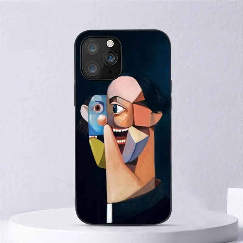 George Condo Art Phone Case For iPhone 11 12 Mini 13 14 Pro XS Max X 8 7 6s  Plus 5 SE XR Transparent Shell - AliExpress