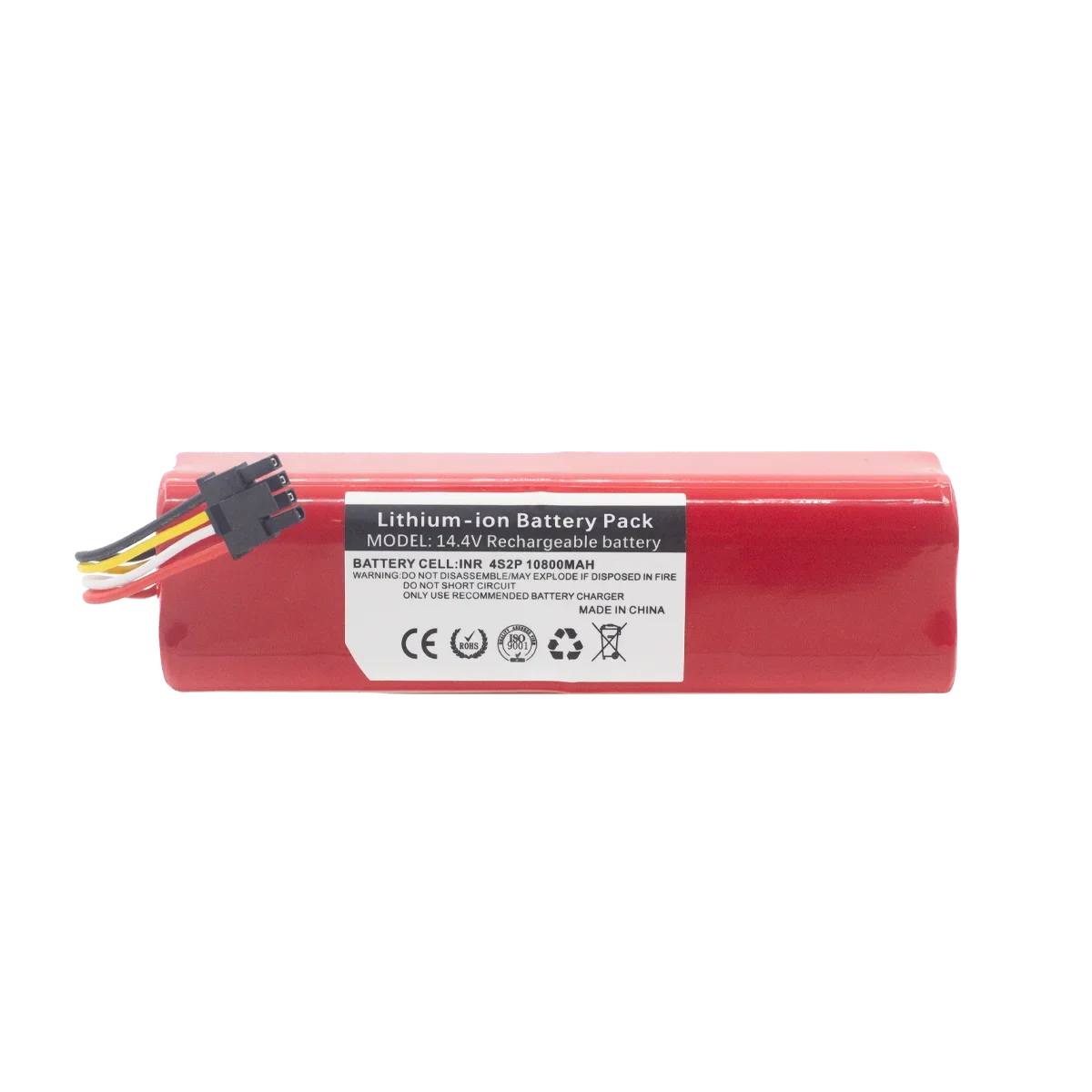 

Lithium ion Battery For Xiaomi Mijia Robot Vacuum Cleaner Roborock 1T S50 S51 S55 BMS Li-Ion 18650 14.4V Rechargeable Battery
