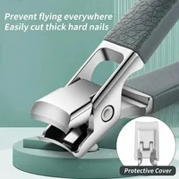 Professional Stainless Steel Nail Clippers Set for Thick Nails Anti-Splash Sharp Trimmer Nail Pedicure Manicure Tools for Men 2