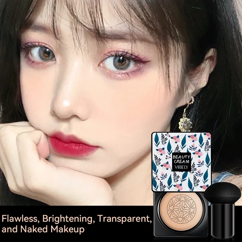 Mushroom Head Air Cushion Cc Cream Foundation Waterproof Facial Cosmetics Bright Make-up Women's Base Makeup Korean,makeup cream,makeup foundation