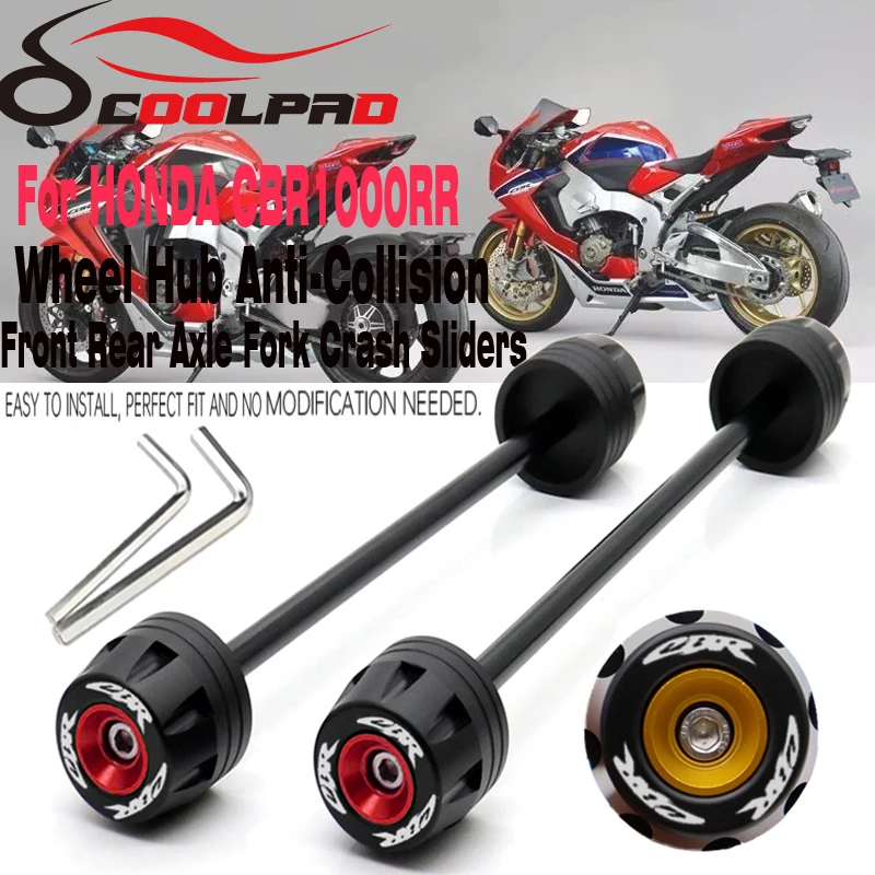 Deslizadores De Eje Para Moto Yamaha Tracer/MT-09 - Protegen Horquilla Y Chasis En Caídas, Fáciles De Instalar - Color Negro/rojo