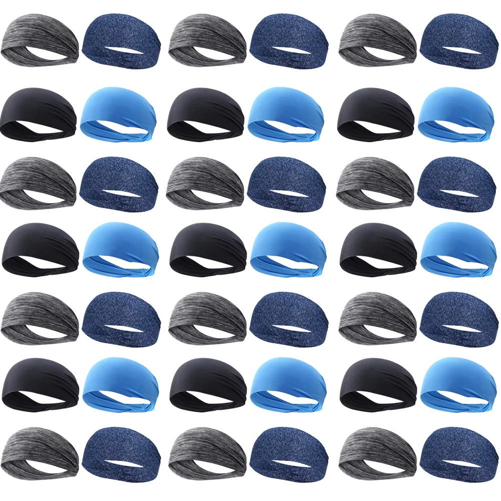 10-1PCS ultra-thin sweatband elastic sport hairbands head band yoga headbands headwear headwrap sweat hair head band sports headbands