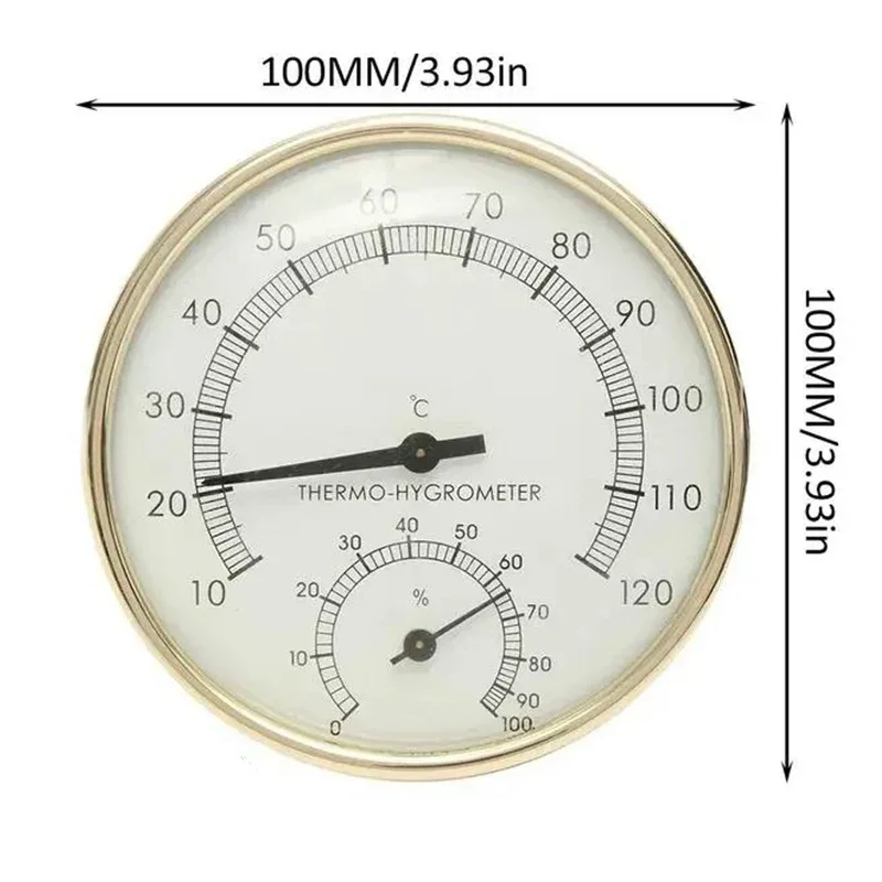 

2 In 1 Household Sauna Thermometer Hygrometer For Home Bath-house Sauna Room Big Dial Pyrometer Temperature Humidity Meter