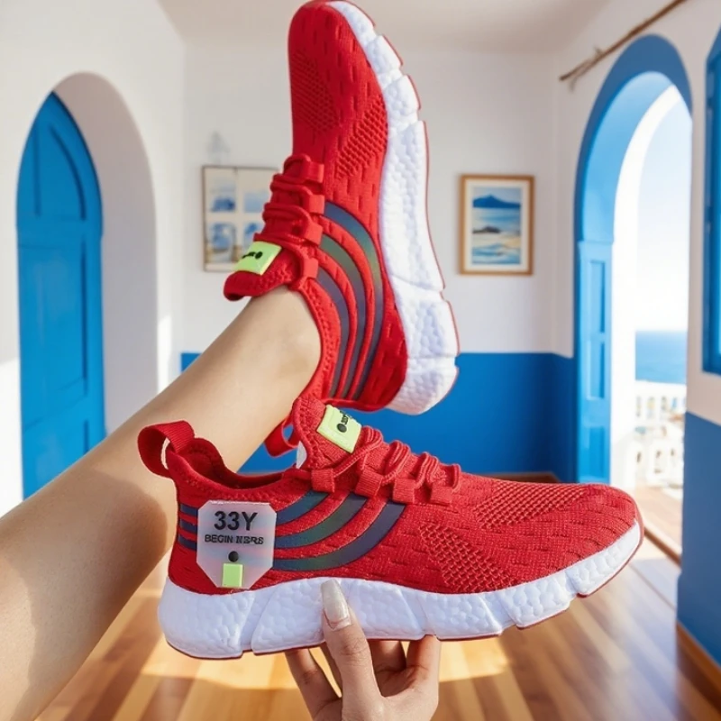 Women's Sneakers Breathable Comfortable Fashionable Running Shoes Outdoor Non Slip Tenniscasual Light Platform Walking Shoes