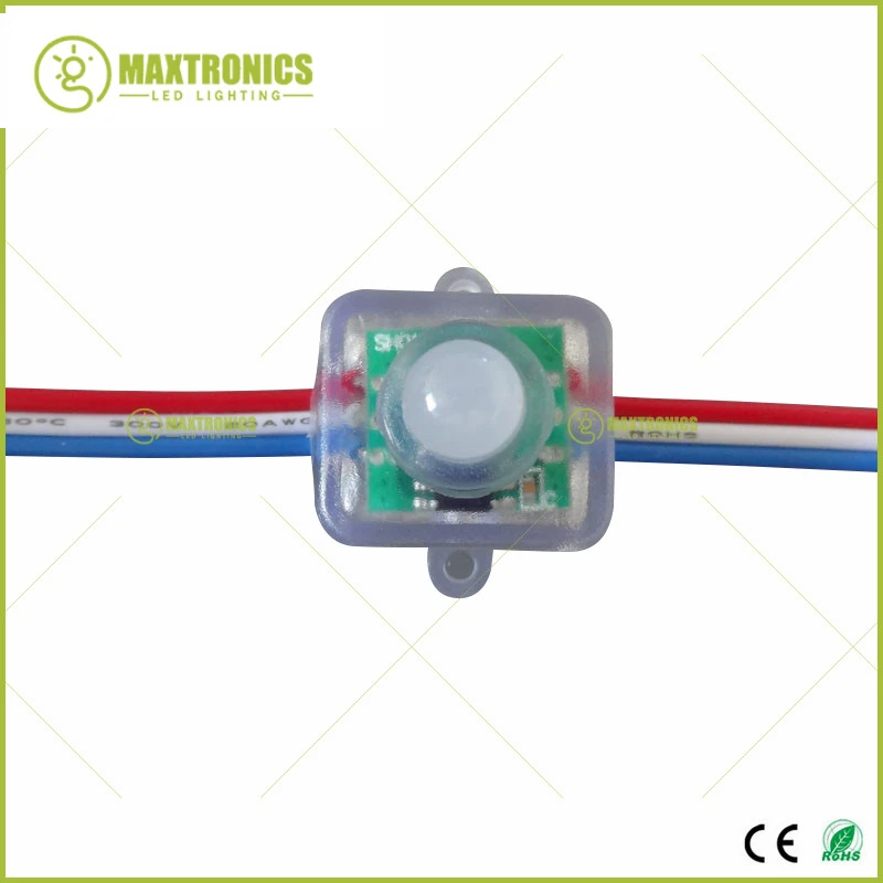 50pcs DC5V WS2811 IC 12mm Sring Digital RGB LED Pixel String IP68 Square Full Color Led String Lights For Billboard Decorations