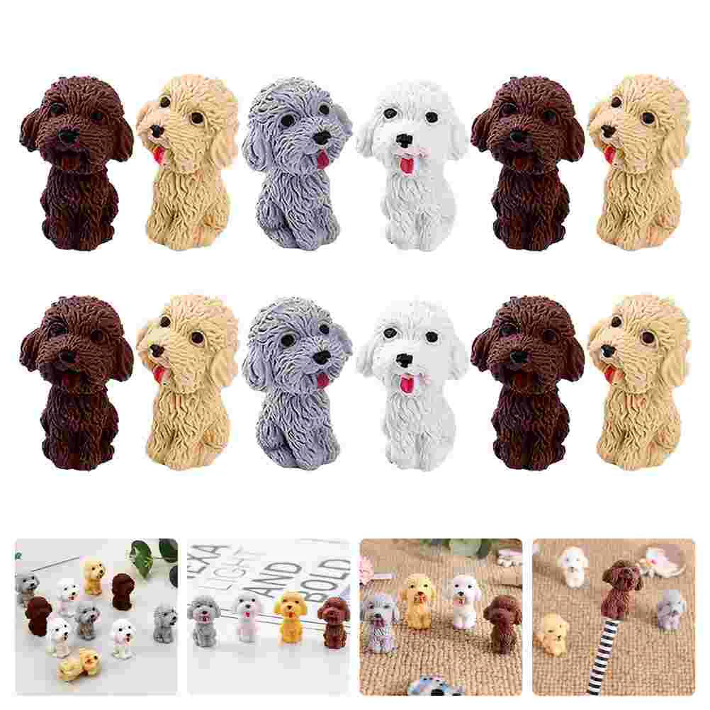 24 PCS Puppy Eraser Students Stationery Erasers Kids Bulk Mechanical Trendy Erasing Tool Dog