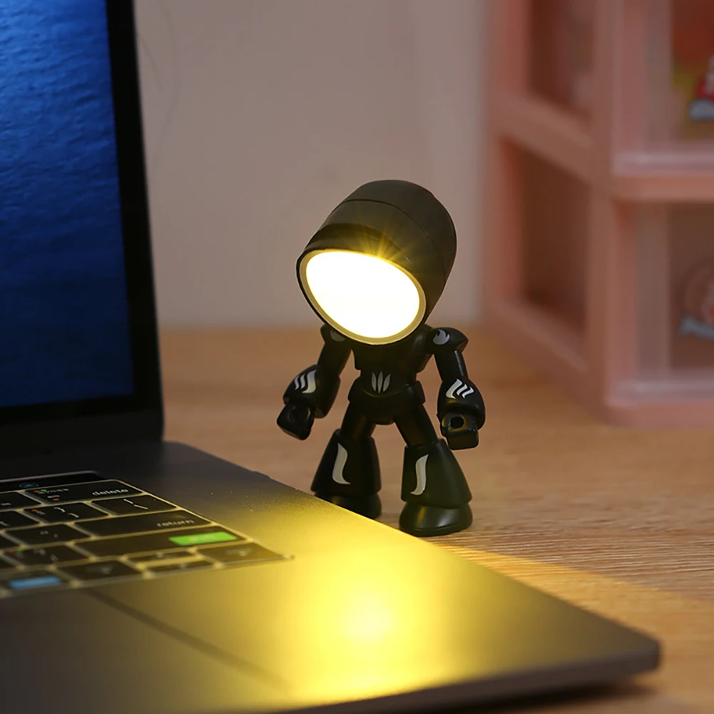 Mini luce notturna LED Cartoon simpatico eroe della polizia lampada da tavolo ornamento da tavolo comodino camera da letto luci da tavolo per bambini ragazzo_voghion.com
