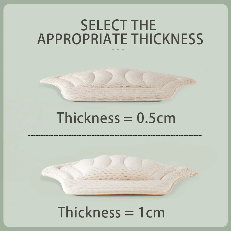 Sneakers Pad Heel Cushion Pads Insole Patch Shoes Back Sticker Cushion Insert Insole Thicker Adjustable Pads Stickers 2Pcs