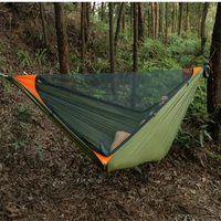 Camping Hammock With Mosquito Net Outdoor Garden Portable Awning Tent Canopy Sleeping Hanging Hammocks Swing For Nature Hike 6