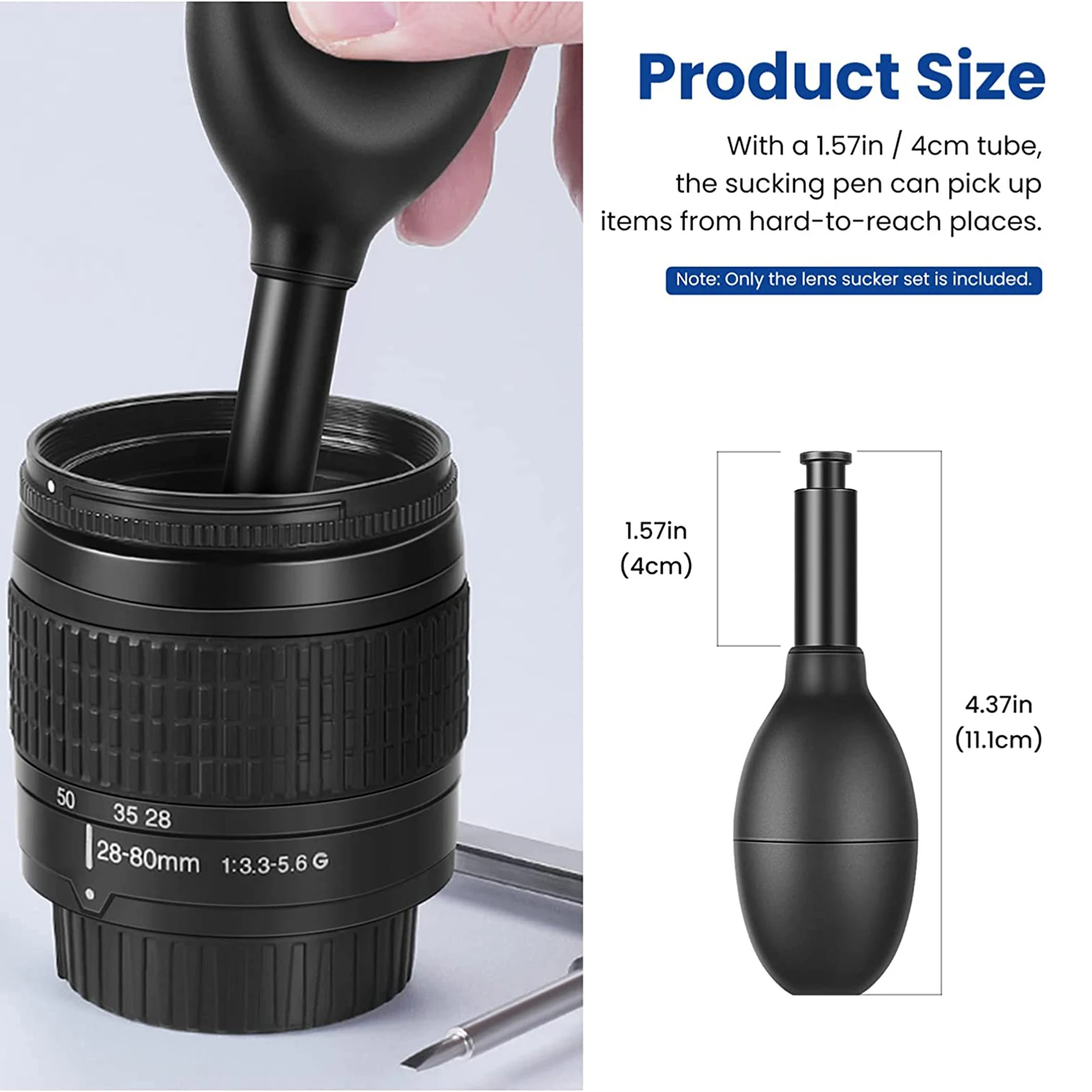 Lens Sucker Kit Long Anti-static Pen Strong Suction Manual Vacuum Suction Pen Lens Puller Repair Tool lens sucker kit