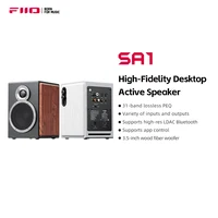 FiiO SA1 High-Fidelity Desktop Speaker. 31-Band PEQ, LDAC Bluetooth,20W2+5W2 Output, Phono Preamp, Wood Fiber Woofer 1