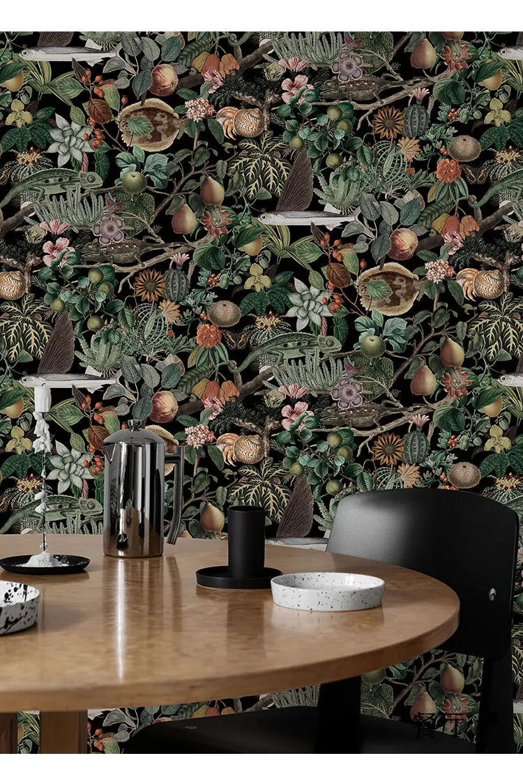 papel de contato frutas floral tropical 03