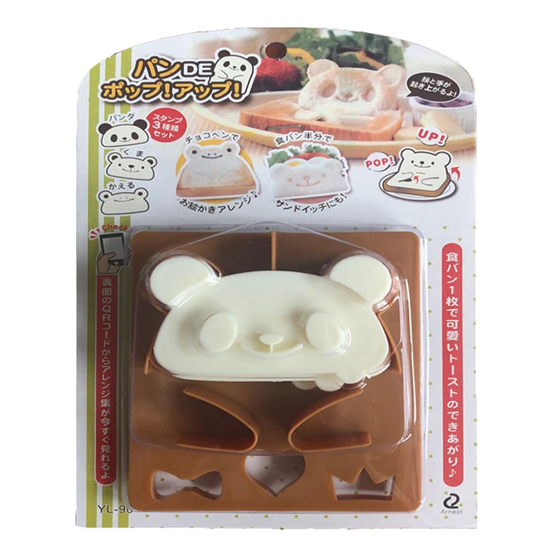 

1PC Lovely Sandwich Bear Face Mold Shaped Bread Cutter Kitchen DIY Food Mould Panda Shaped Chocolate Baking Tool For Kids