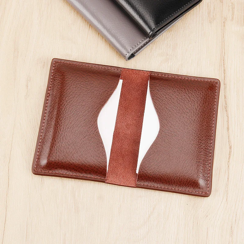 Men Credit ID Card Holder PU Leather Business Card Case Unisex Wallet Pocket Card Holder for Working Shopping 5