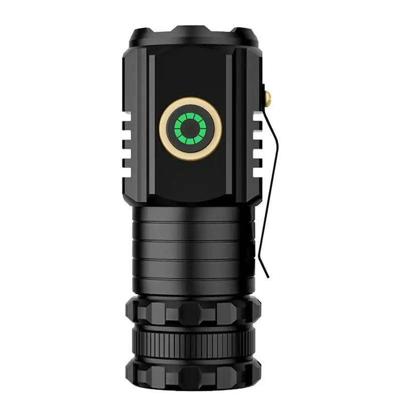 

Rechargeable LED Flashlights Bright Flashlight Water Resistant Compact Drop Resistant Small Flashlight With 5 Modes For Camping