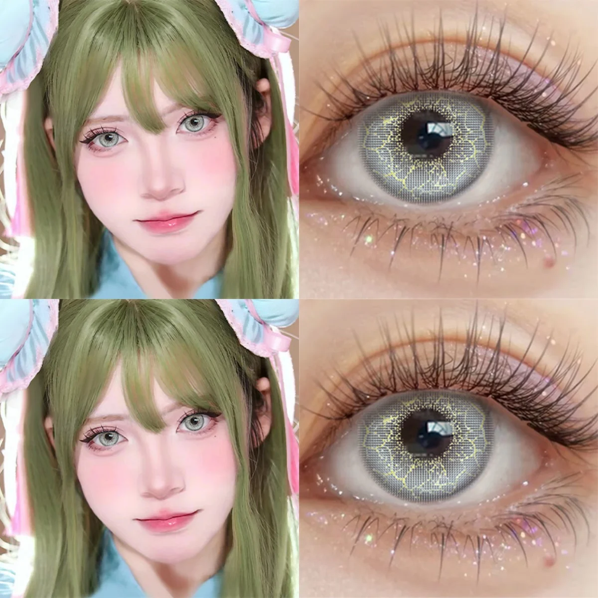Lalens Magic Anime Colored Contacts – Vibrant Halloween Cosplay Prescription Lenses, Long-Lasting Eye Makeup Enhancement