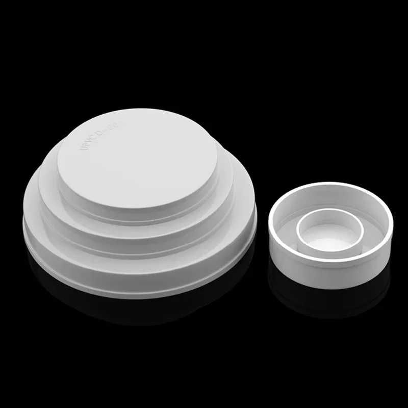 1-10pcs 20/25/32/40/50/60/75/89/110/140/160/165/200/250/315/400mm PVC Pipe Plug Cap Tube Cover White Drainage Pipe protect cover pipe end cap