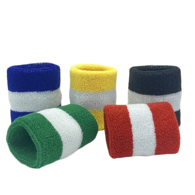 Towel Sweat Bands Set For Men Women Basketball Yoga Headband Tennis Wristbands Sport Gym Running Volleyball Wrist Wrap Sweatband 5