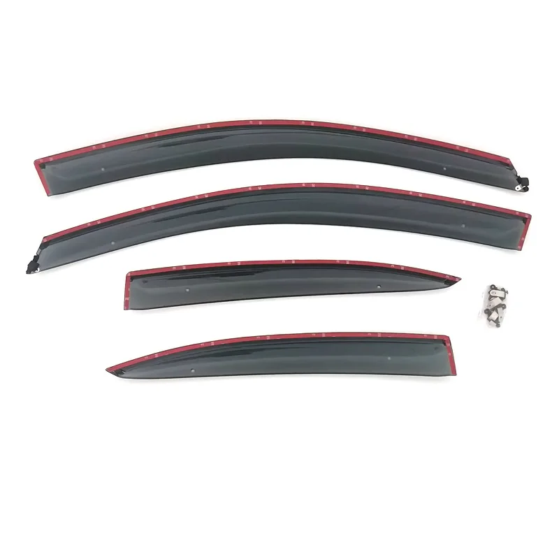For Nissan March K13 Door Window Visor Weather Vent Deflectors Rain Shields