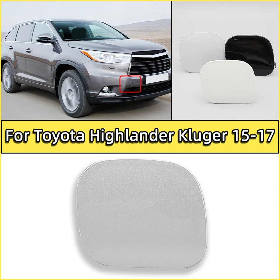 

Car Front Bumper Tow Hook Eye Cover For Toyota Highlander Kluger 2015 2016 2017 Towing Hook Hauling Cap Lid Painted