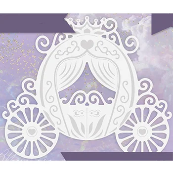 Carrozza da favola Scrapbooking diario decorazione carta artigianale goffratura modello biglietto di auguri fai da te fatto a mano nuovo taglio del metallo Die