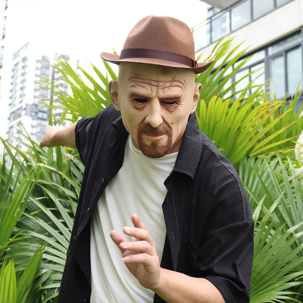 Halloween Breaking Bad Mask Cosplay Scary Bryan Cranston Full Face