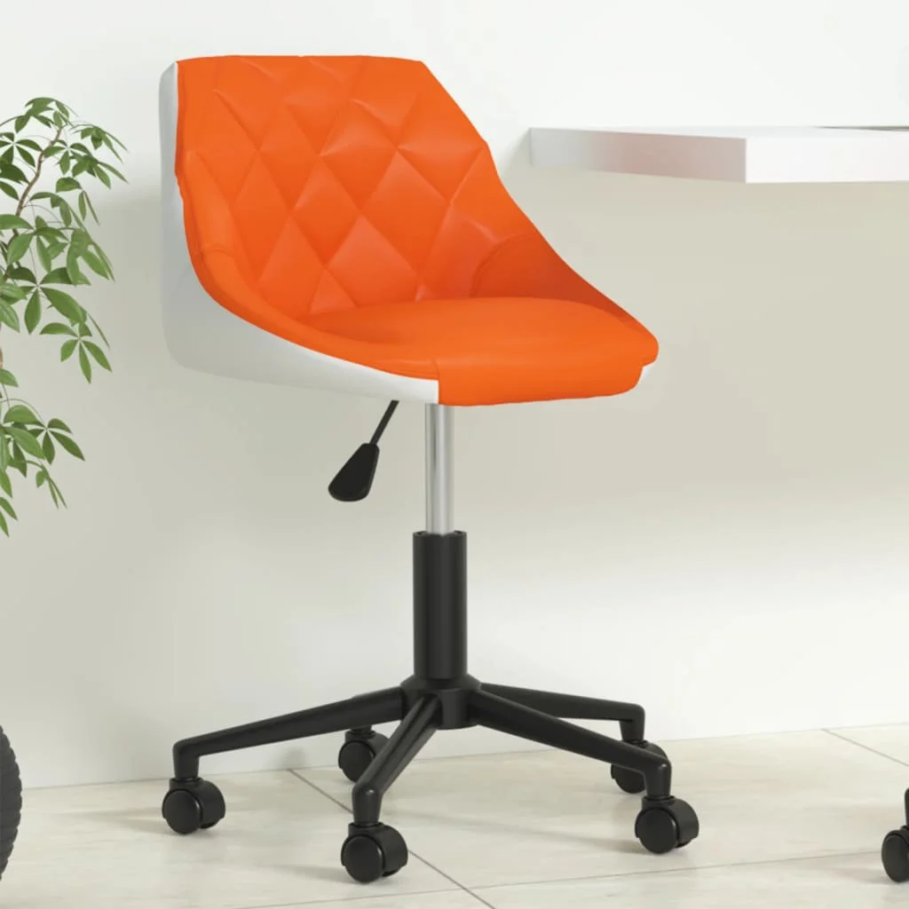 Orange And White Fused Office Chair, Office Chair, Gaming Chair, Office