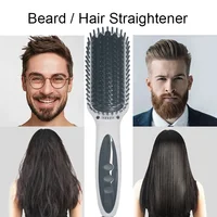 Hair Straightening Comb Electric Beard Straightener Brush Anti Scald Professional Hair Styling Tool for Men and Women 1