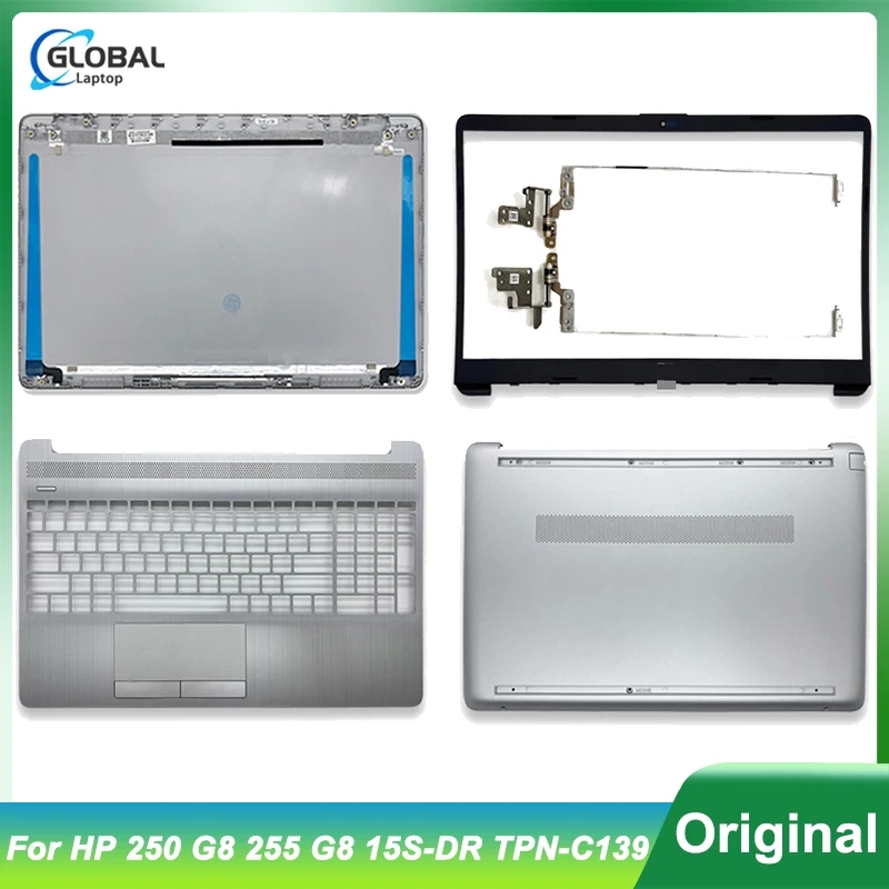 Nuova Custodia Per Laptop Per Hp 250 G8 255 G8 15S-Dr Tpn-C139 Cover Posteriore Lcd Cornice Anteriore Poggiapolsi Inferiore Cerniere Superiore Superio