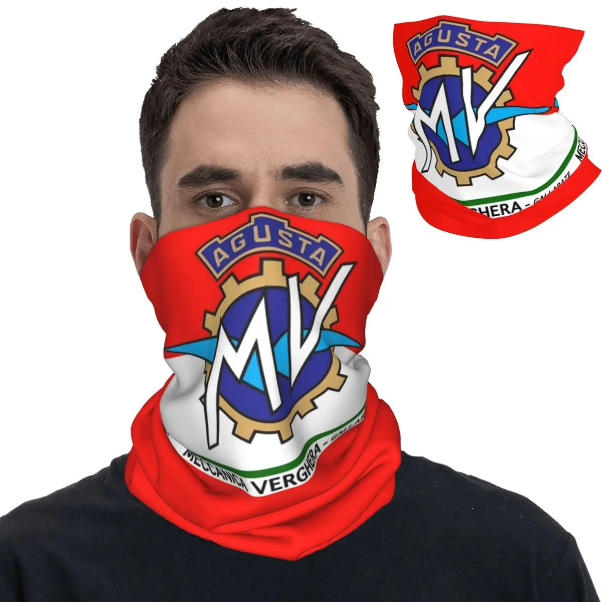 

Мотоциклетная бандана MV aguстас, Шейная гетра с принтом, Балаклава, шарф, многофункциональная повязка на голову для походов, унисекс, для взрослых, всесезонный