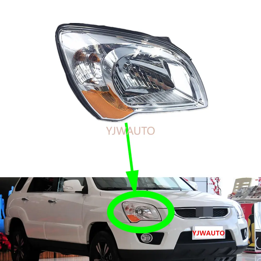 

Передние фары s для Kia Sportage 2007-2012, фары в сборе, автомобильные фасветильник, дневные ходовые огни, автомобисветильник ры в сборе