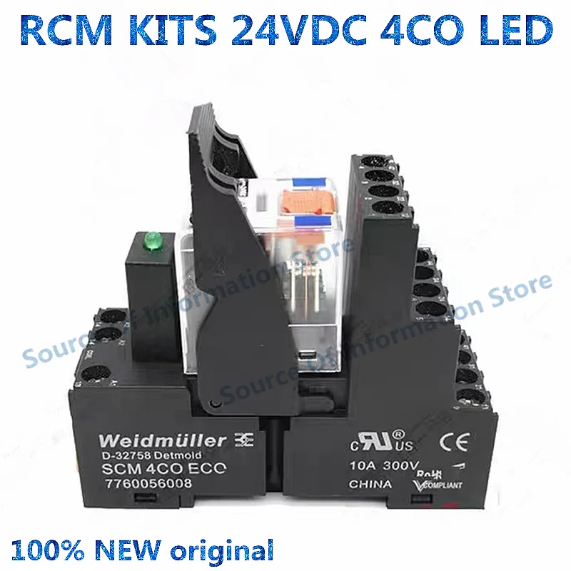 

10PCS Relay RCM KITS 24VDC 4CO LED 7760056029 RCM570024 100% New original