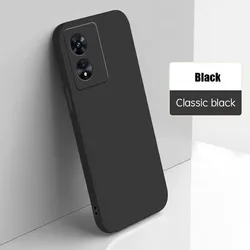 Premium Square Liquid Silicone Shockproof Phone Case for Realme - Durable Protection, Sleek Design (Black)