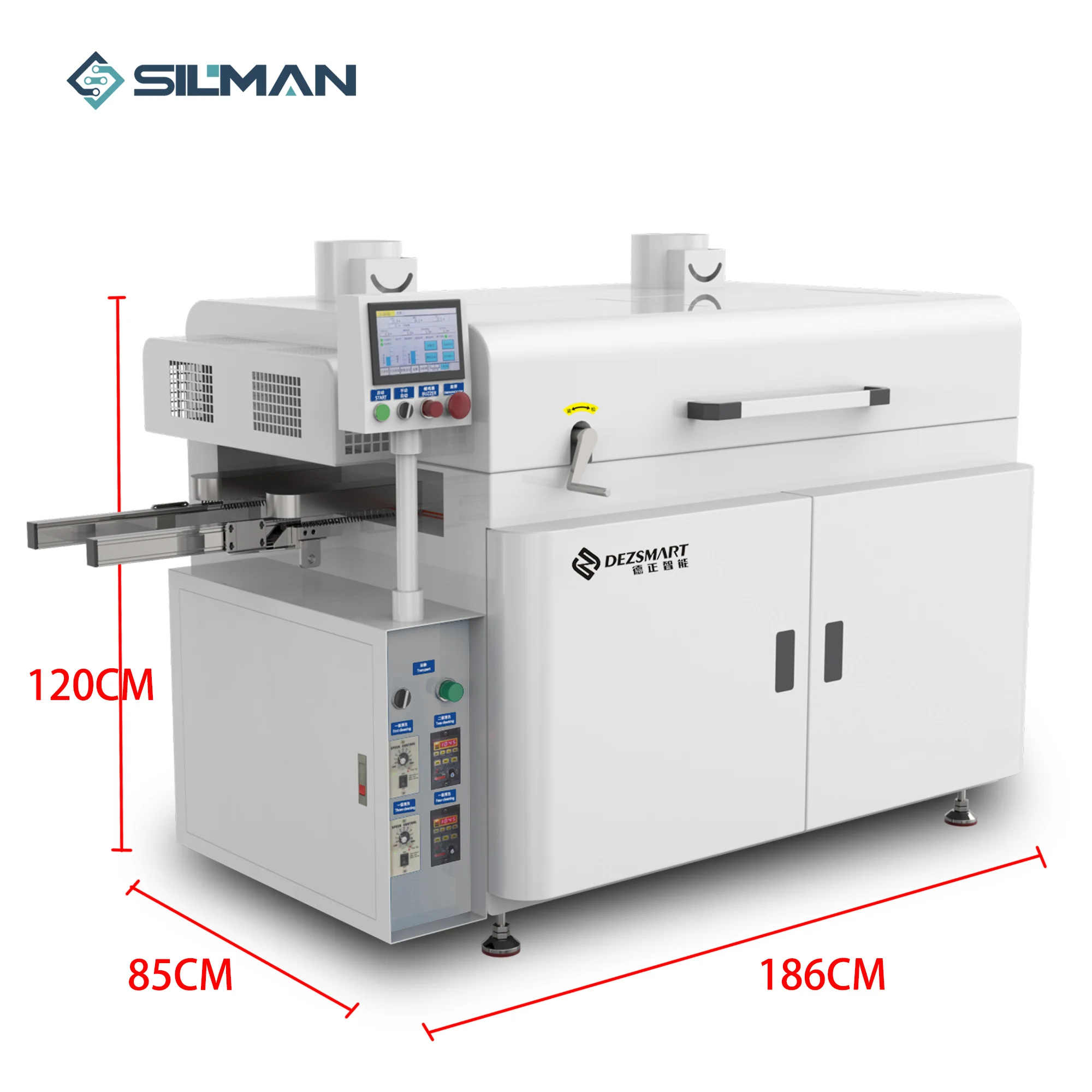 Silman DEZ-C758 PCBA Brush Cleaning Machine Used To Clean PCB Board Tcon Logice Circuit Board Single Side Cleaning Device 2