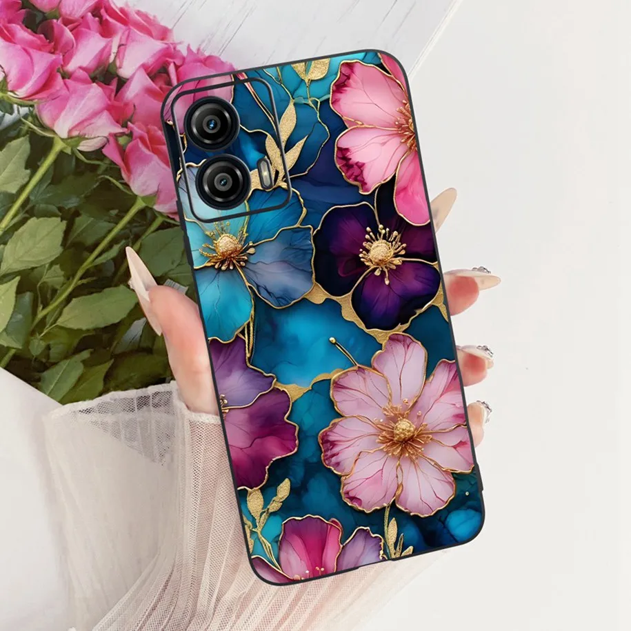 Stylish Butterfly Flower Soft Silicone Phone Case Cover