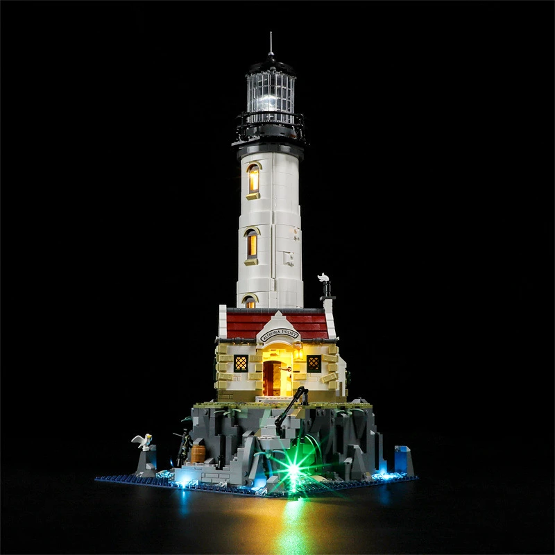 2022 NEW IN STOCK Remote Control LED Light Set For Motorised Lighthouse Compatible With LEGO 21335 Set Building Blocks Toys конструктор lego 60352 city адвент календарь новогодний сити 2022 2023